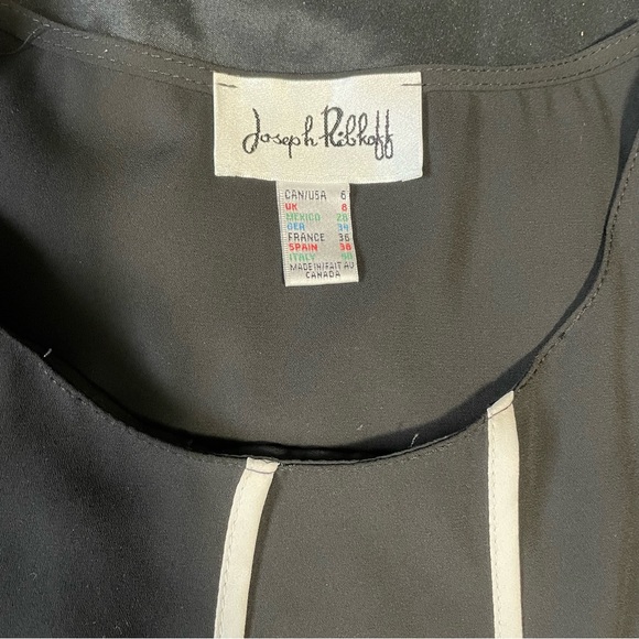 Joseph Ribkoff Black White Sleeveless Blouse - Picture 9 of 9